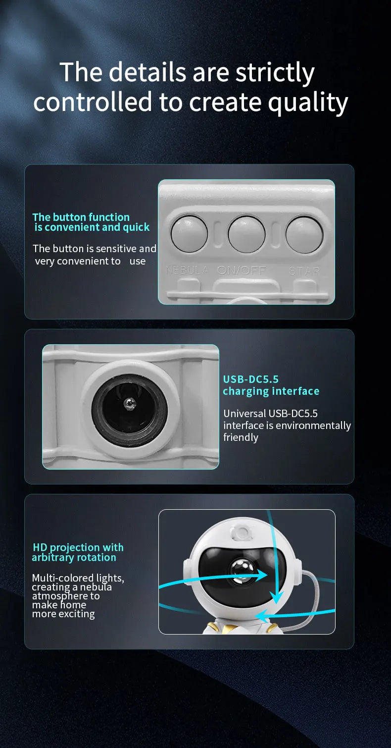 Galaxy Dream Light™ — Projecteur Galaxie LED | Transforme ta chambre en univers étoilé ✨